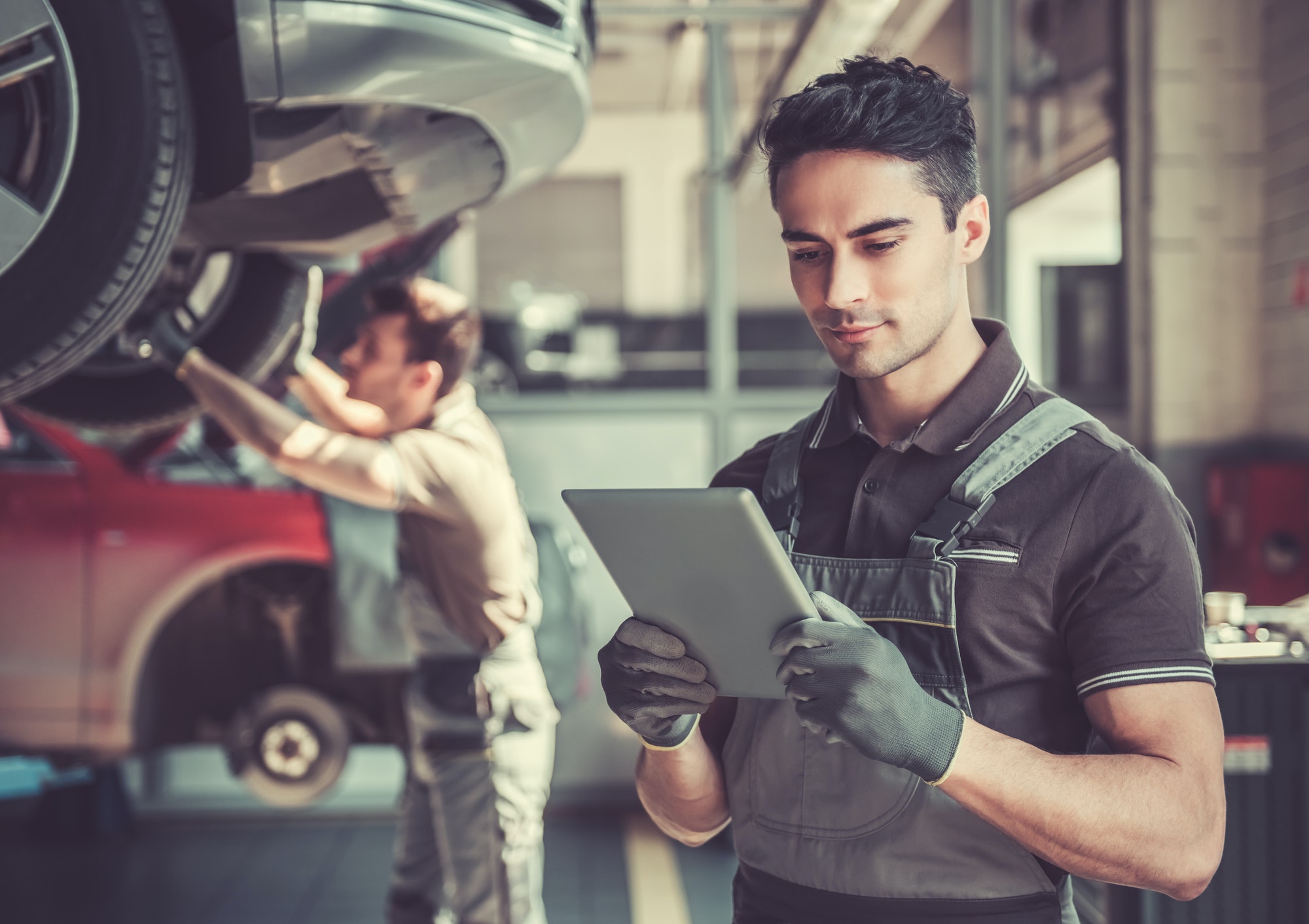 at-the-auto-service in Cambridge , canada